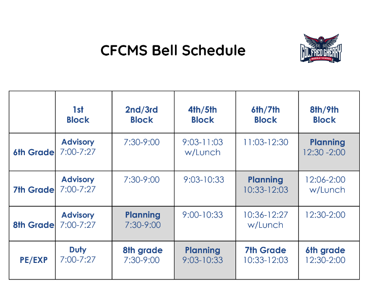 2022-23 Bell Schedule
